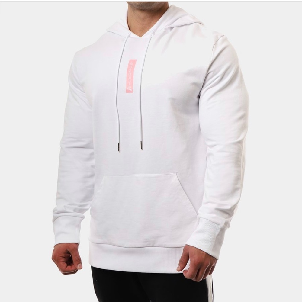 NEW White hoodie men’s small by Jed North